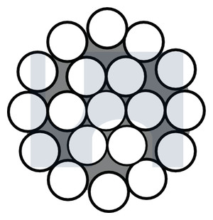 WIRE ROPE STAINLESS 316 3.2MM WIRE (1 X19)